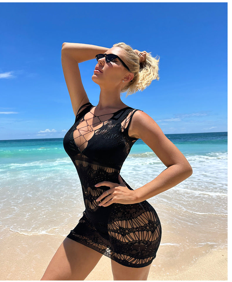 Fishnet Bodysuit Dress - Plus Size Lingerie Bodycon Sleepwear