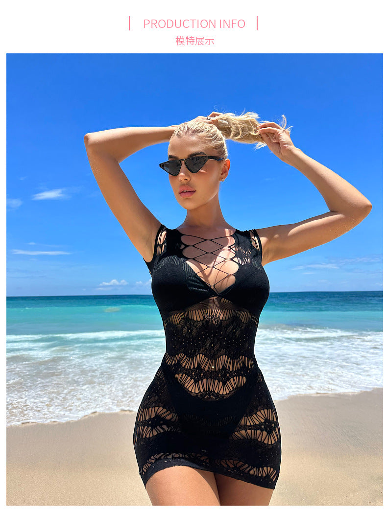 Fishnet Bodysuit Dress - Plus Size Lingerie Bodycon Sleepwear