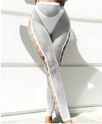 Mesh Hollow Out Bodysuit - One Piece Nightdress