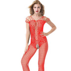 Full Coverage Fishnet Bodystocking - One Piece Plus Size Hosiery
