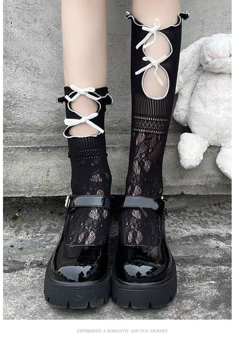 Lace Calf Stockings - Japanese Style Design
