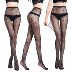 Fishnet Jacquard Pantyhose Set - Sleepwear Combo