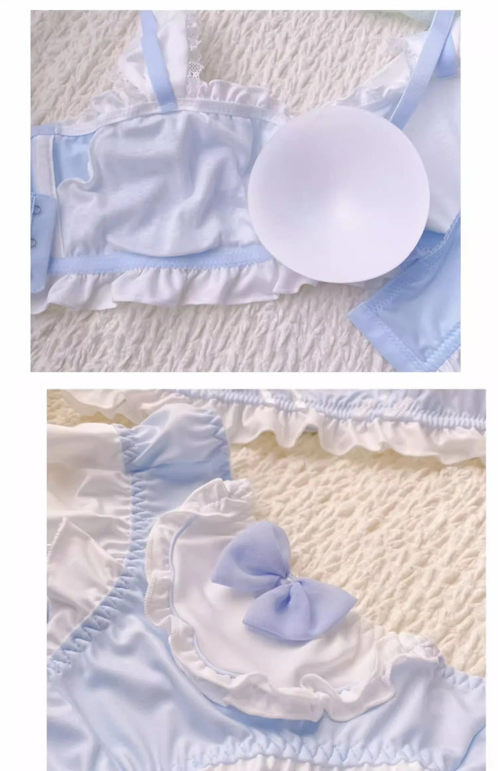 Sweet Bunny Dreams Kawaii Bralette - Wire-Free Comfort Set