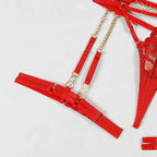 Chains of Desire 4-Piece Lingerie - Corset and Chain Set