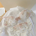 Lilac Dreams Lace and Tulle Set - Embroidered Lingerie