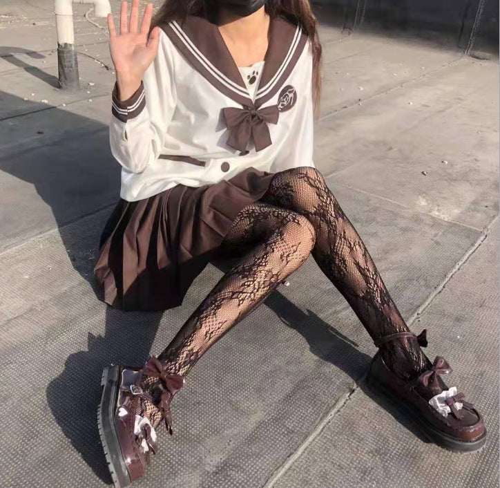 Lace Calf Stockings - Japanese Style Design