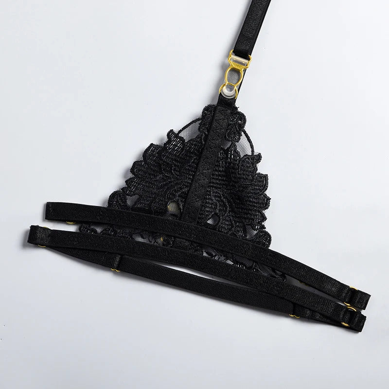 Garden of Eden Floral Lace Set - 2 Piece Embroidery Collection