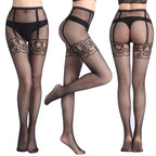 Fishnet Jacquard Pantyhose Set - Sleepwear Combo