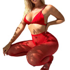 Rhinestone Fishnet Stockings - Decorative Hosiery