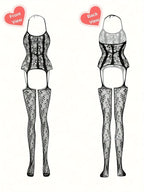 One-Piece Mesh Stockings Pajamas - Comfortable Sleepwear