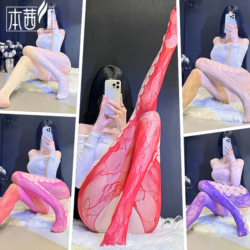 Lace Stockings Set - Garter Style Hosiery