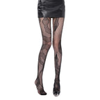 Snake Pattern Fishnet Stockings - Hollow Out Design Hosiery