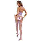 Halter Neck Fishnet Stockings - One-Piece Fishnet Suit