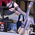 Lace Trim Thigh High Stockings - Ultra-Thin Over-the-Knee