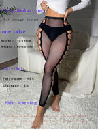 Mesh Hollow Out Bodysuit - One Piece Nightdress