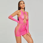 Plus Size Mesh Dress - Butterfly Sleeve Sleepwear