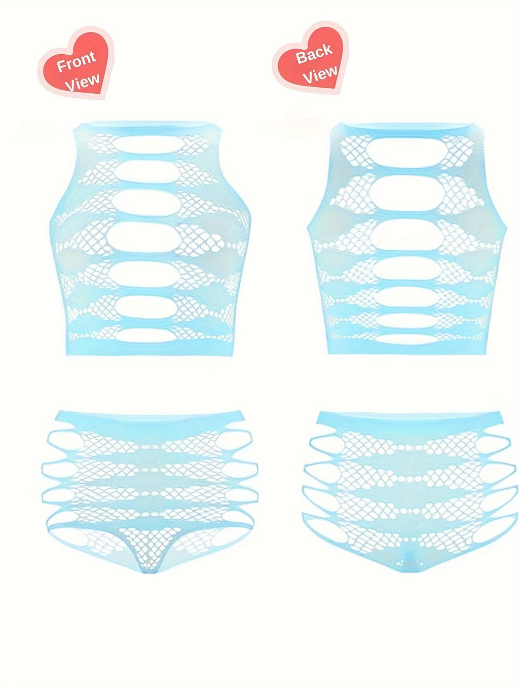 Hollow Out Bralette Set - Two-Piece Lingerie