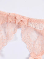 Summer Enchantment Lace Lingerie Set - 4 Piece Bra & Garter Collection