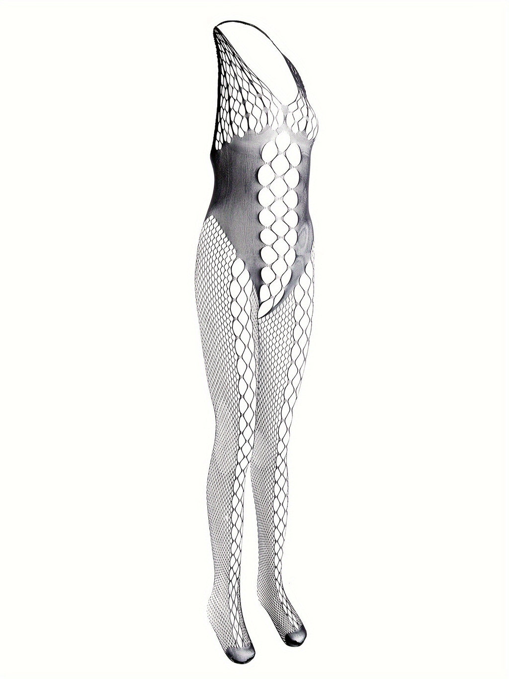 Halter Deep V Bodysuit - Hollow Out One-Piece Tights