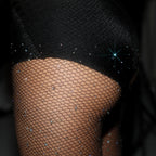 Rhinestone Fishnet Stockings - Sparkle Hosiery