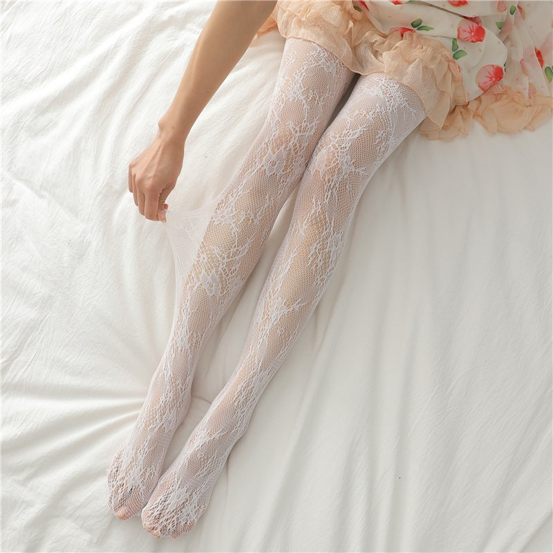 Anti-Snag Lace Pantyhose - Korean Style Hosiery