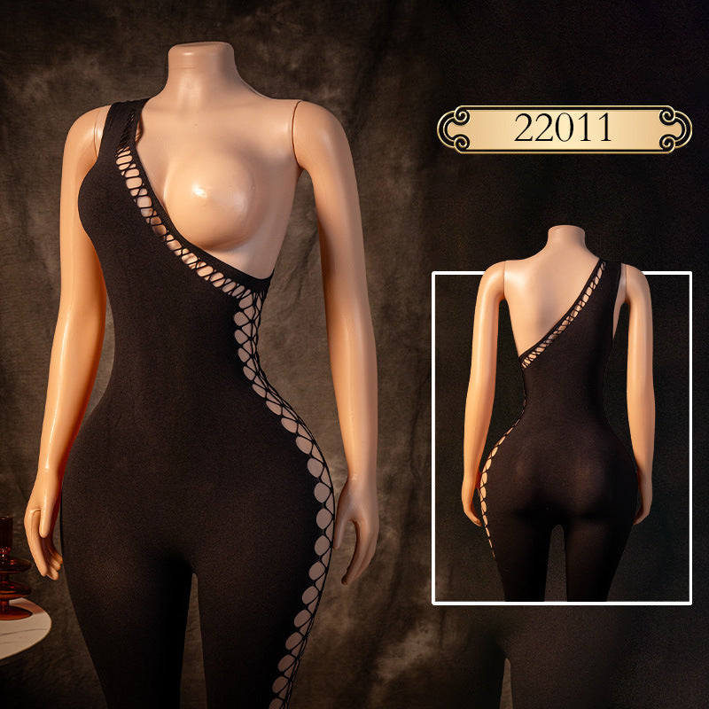 Christmas Mesh Nightdress Set - Holiday Sleepwear