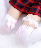 Thigh High Stockings - Over Knee Hosiery with Bow