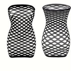 Plus Size Mesh Dress - Bodycon Nightwear