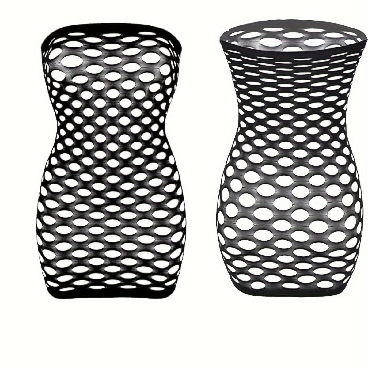 Plus Size Mesh Dress - Bodycon Nightwear