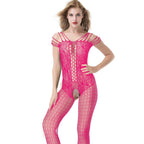 Full Coverage Fishnet Bodystocking - One Piece Plus Size Hosiery