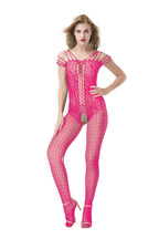 Full Coverage Fishnet Bodystocking - One Piece Plus Size Hosiery
