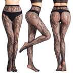 Fishnet Jacquard Pantyhose Set - Sleepwear Combo