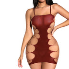 Hollow Out Fishnet Bodysuit - One Piece Design