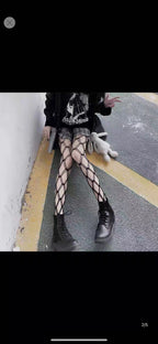 Anti-Snag Lace Pantyhose - Korean Style Hosiery