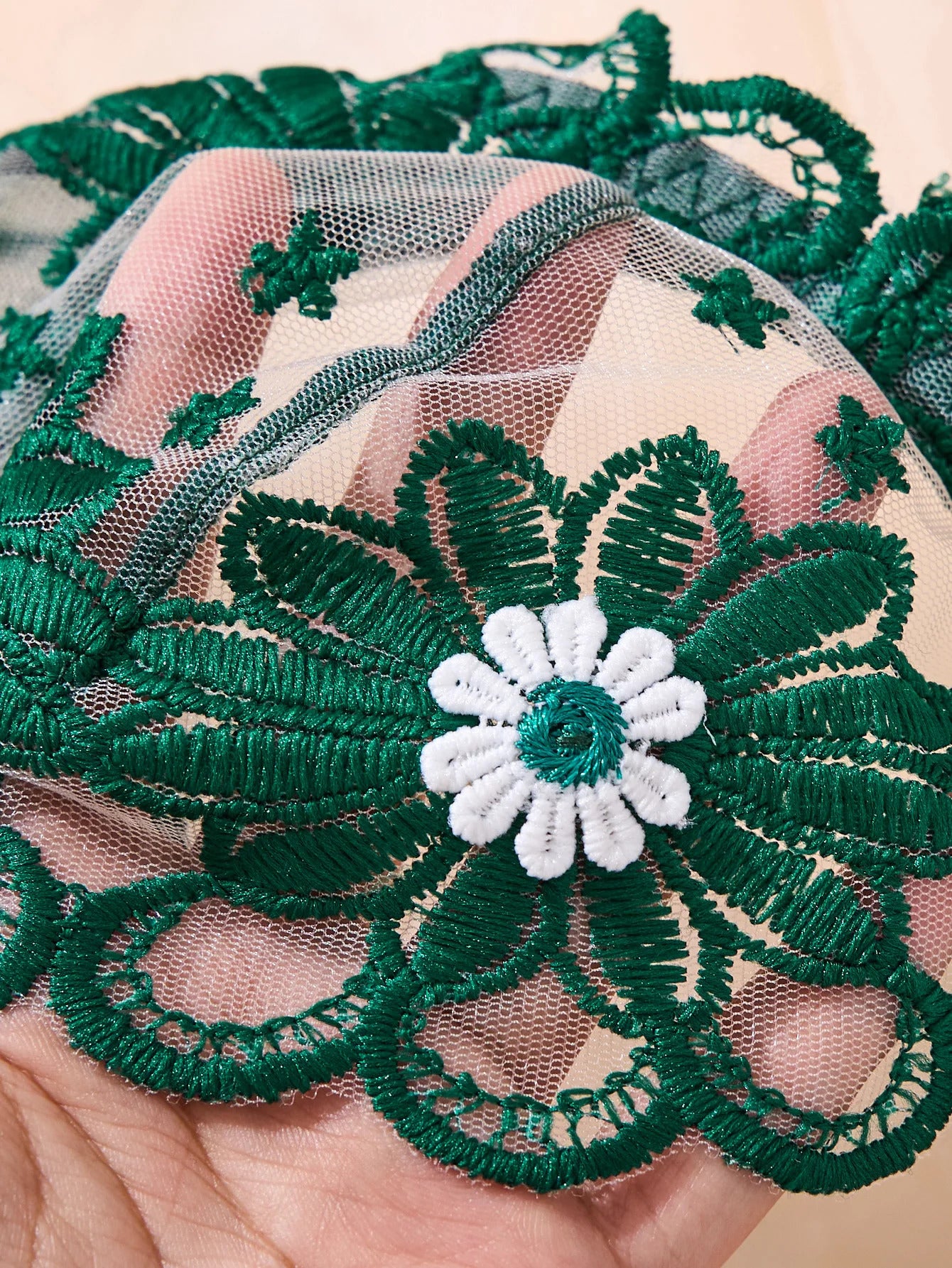 Blooming Chrysanthemum Set - 2 Piece Floral Lingerie