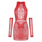 Plus Size Mesh Dress - Butterfly Sleeve Sleepwear