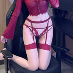 Garter Belt Stockings Set - Ultra-Thin Thigh Highs