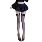 Silky Elegance Ultra-Thin Stockings - Thigh High Over-the-Knee