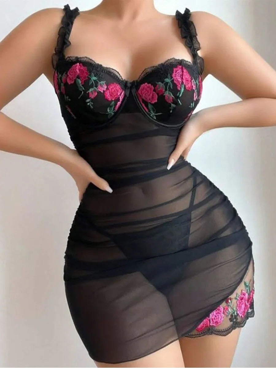 Eternal Romance Sheer Lace Set - 2 Piece Collection