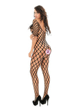 Hollow Out Fishnet Bodysuit - Tight-Fitting One Piece Design