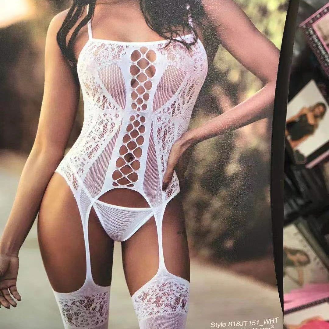Fishnet Bodysuit - Strap Design Sleepwear