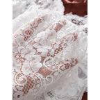 Ethereal Tulle Nightgown Set - Sheer V-Neck Sleepwear