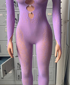 Leopard Print Jacquard Bodysuit - Animal Print Set