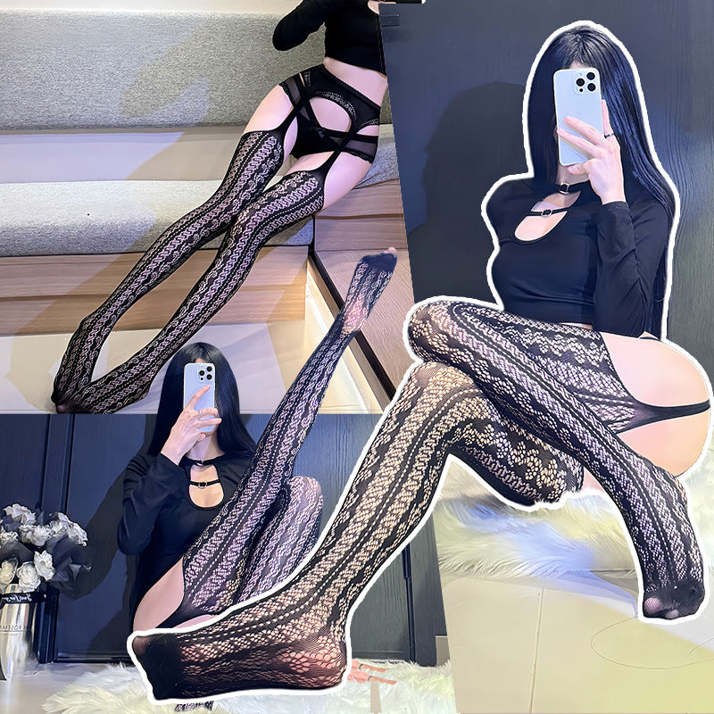 Lace Garter Belt Stockings - Over-the-Knee Long Tube Hosiery