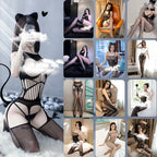 Fishnet Camisole Dress - One Piece Bodysuit