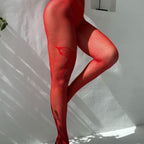 Rhinestone Fishnet Stockings - Decorative Hosiery