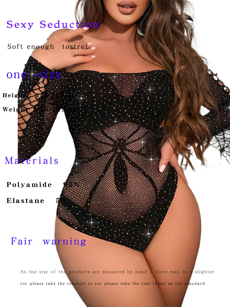 Fishnet Halloween Set - Hollow Out Sheer Design