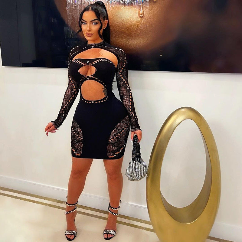 Round Neck Mesh Bodysuit - Strapless Shawl Style