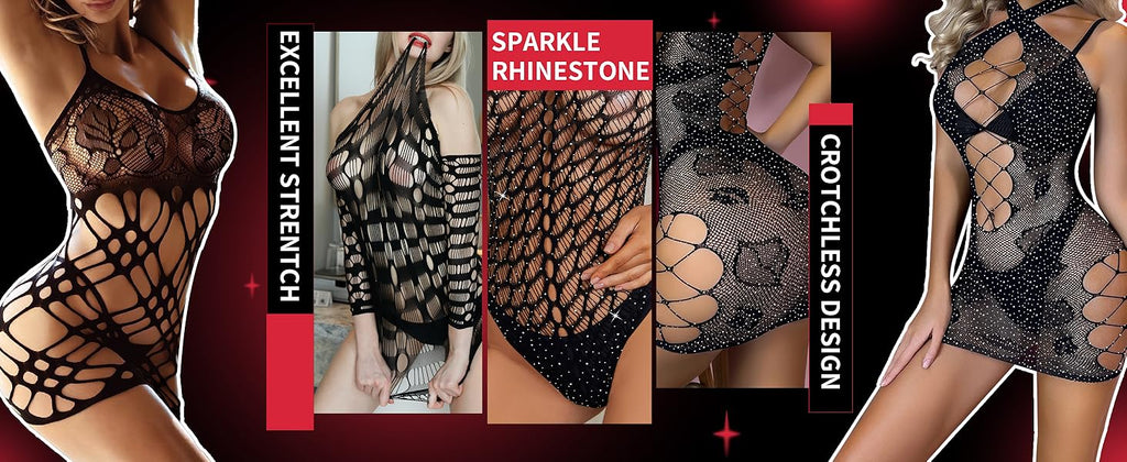 Mesh Temptation Fishnet Bodysuit - Sheer Teddy Lingerie