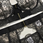 Lolita Dreams Sheer Lace Set - Romantic Bra and Panty